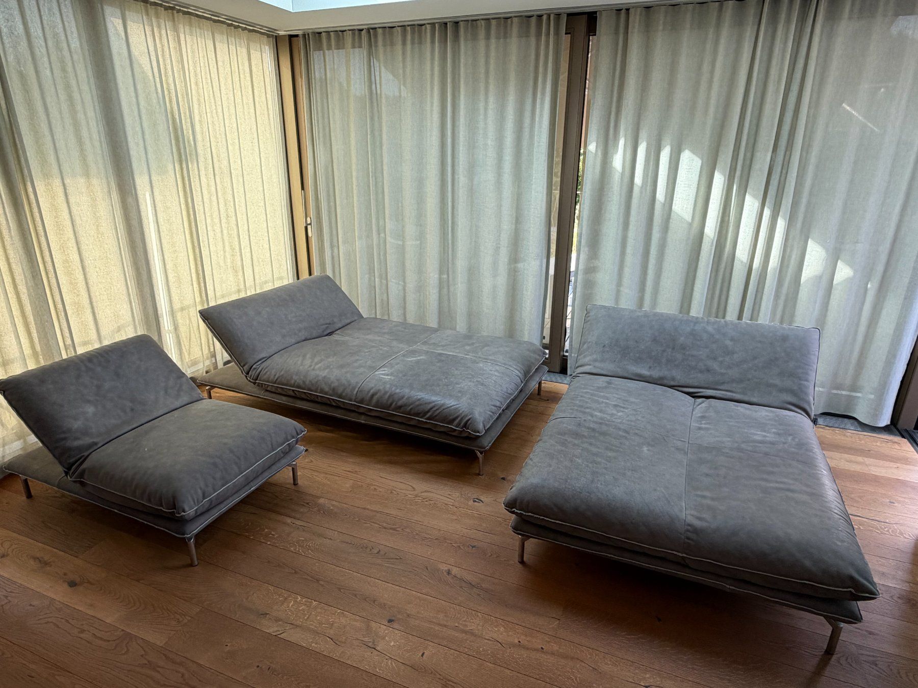 Bullfrog Sofas: Bullfrog Designer-Ecksofa mit Klapphocker CAESAR 1045 – Gebraucht aus Bern von Stahlblau_26 1