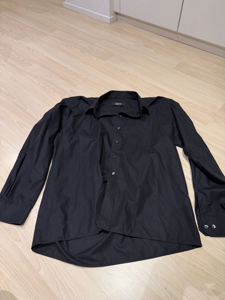 Eterna Camicie: Schwarzes Eterna Hemd, Gr. 43, Top Zustand!!! – Usato da Schindellegi venduto da netcrack13