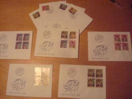 PJ 1989 FDC Serie einzeln u 4er‪‪