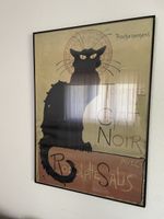 „Le Chat Noir“ Posterdruck im Rahmen – Vintage-Stil