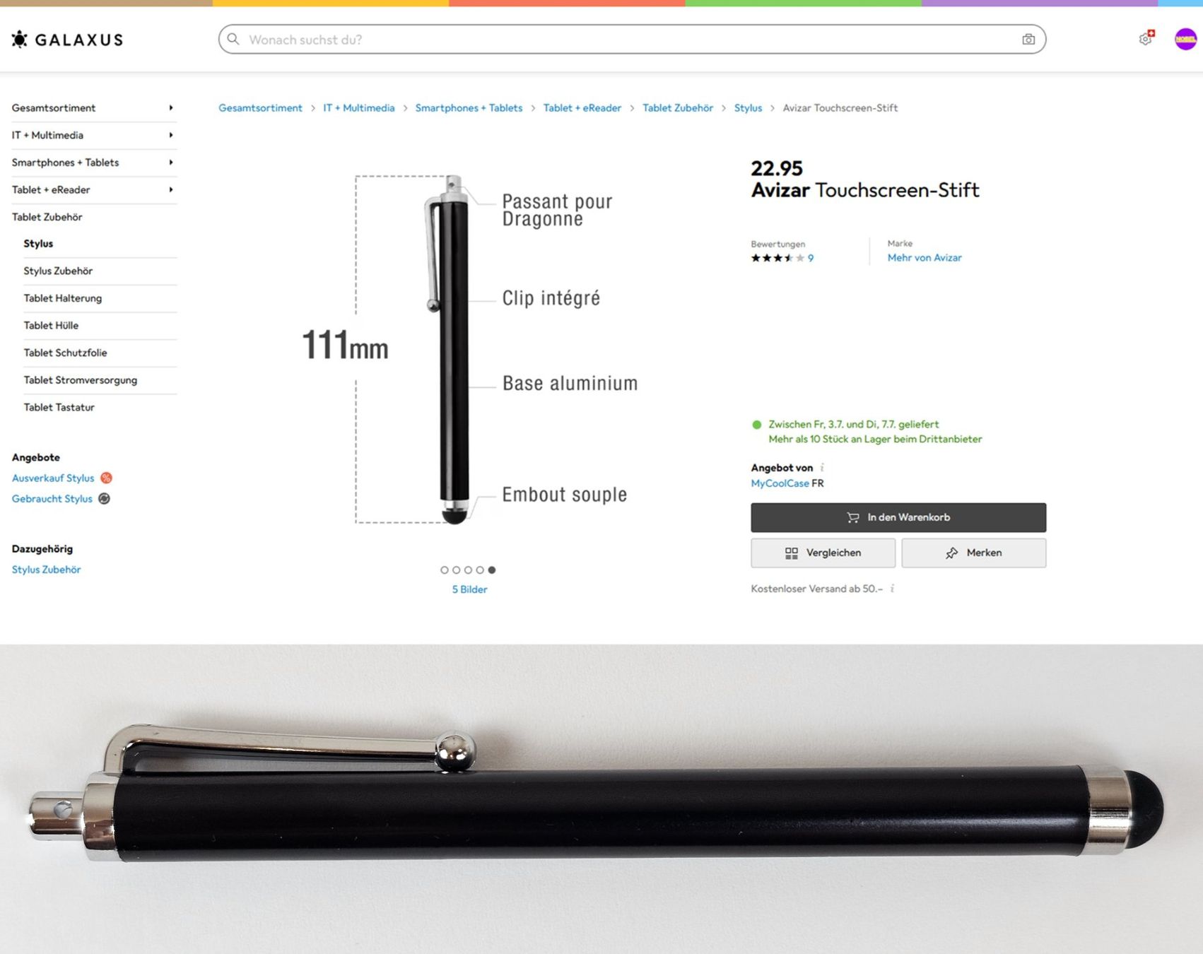 Penna & Evidenziatori: 3x Touchscreen-Stift/Touchpen (Stylus) Originalverschweisst! – Nuovo (secondo la descrizione) da Riehen venduto da Nobelshop 6