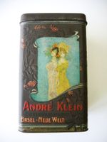 antike Blechdose André Klein