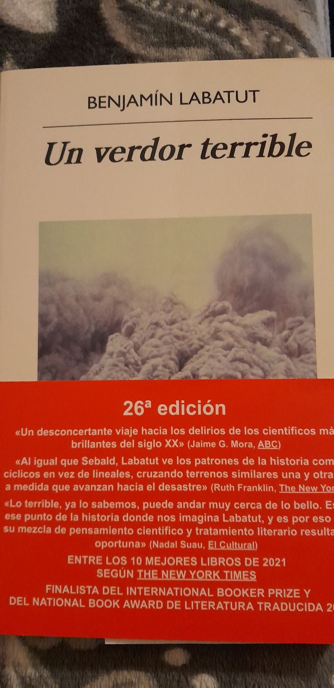 Bücher: Un verdor terrible - Benjamín Labatut – Gebraucht aus Vessy von ewika