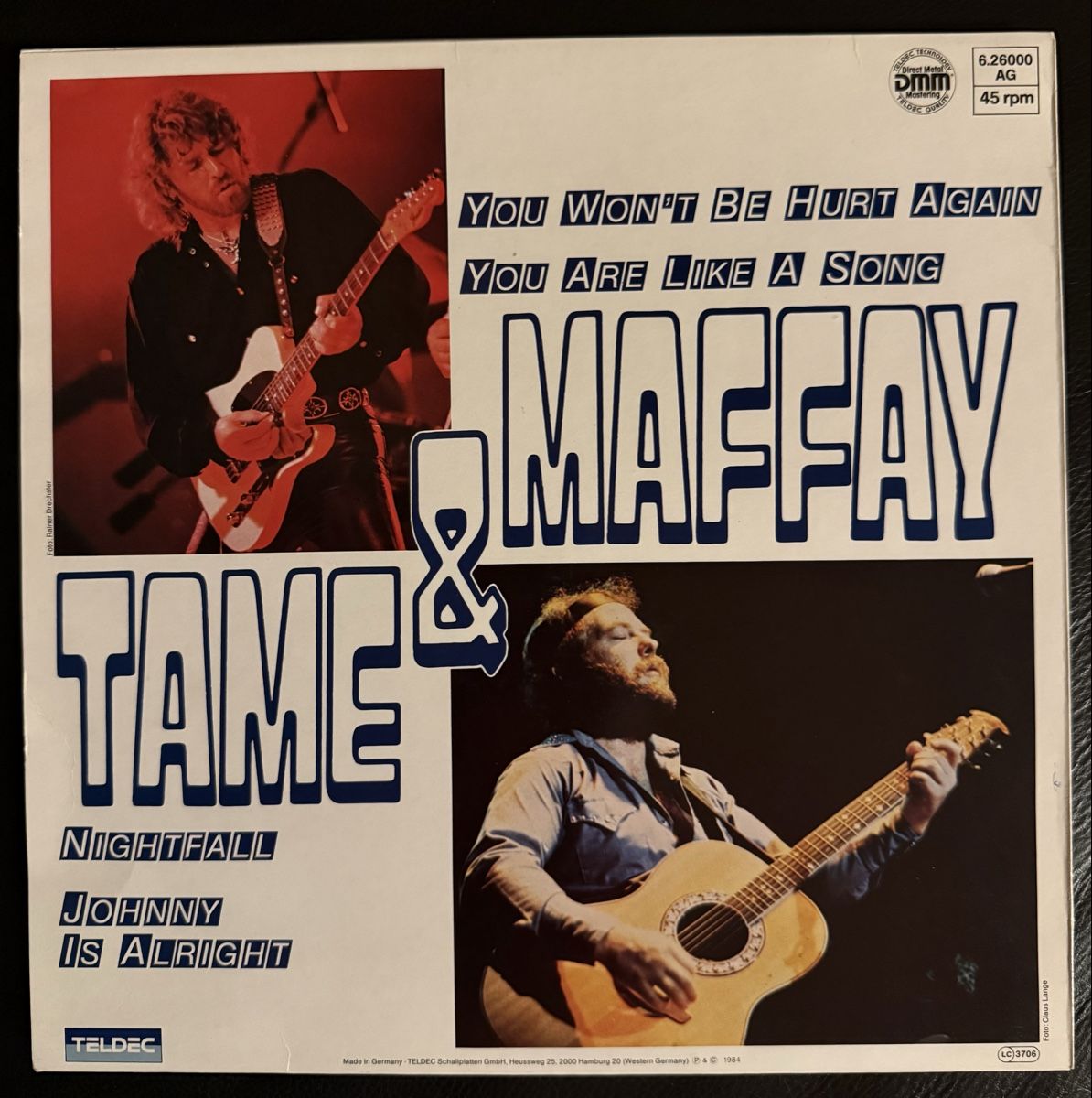 Vinyles: Tame & Maffay Vinyl Maxi Single - 45 u/min. DMM – D'occasion à Goldach par Messerguru 1