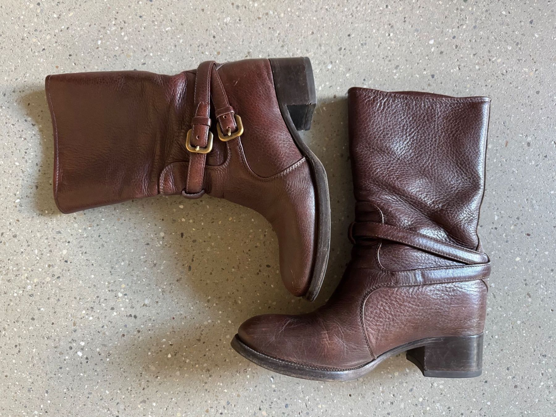 Prada Scarpe da donna: Prada Stiefeletten Leder braun Grösse 38.5 – Usato da Zürich venduto da Schmusnik 6