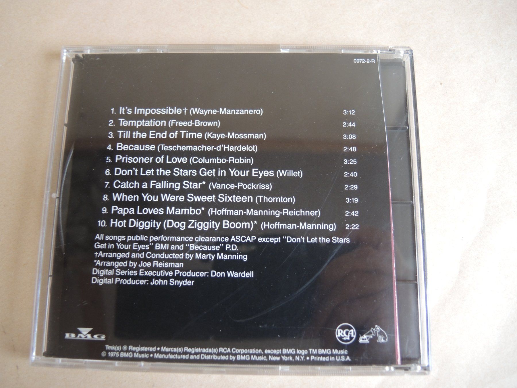 CD: CD - Perry Como - Pure Gold – Usato da Rorschach venduto da maeck8 3