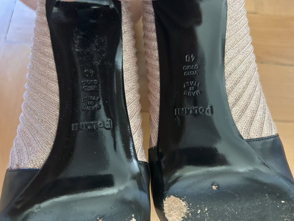 Scarpe da donna: Mid-calf fabric and leather boots by Pollini – Nuovo (secondo la descrizione) da Biel/Bienne venduto da zit_v5yc 8