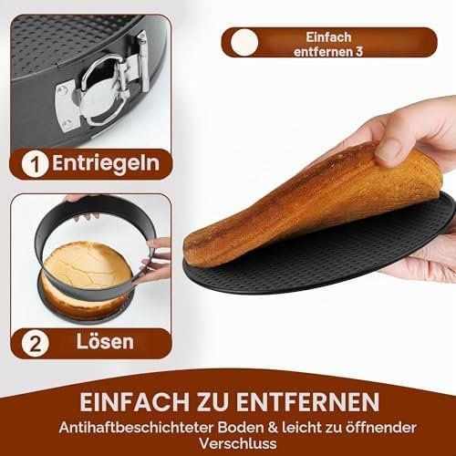 Moules à gâteaux: Springform 4 Stück 11 18 23 26cm Backform Profi-Kuchenform – Neuf avec emballage d'origine à Hundwil par Stallone6 4