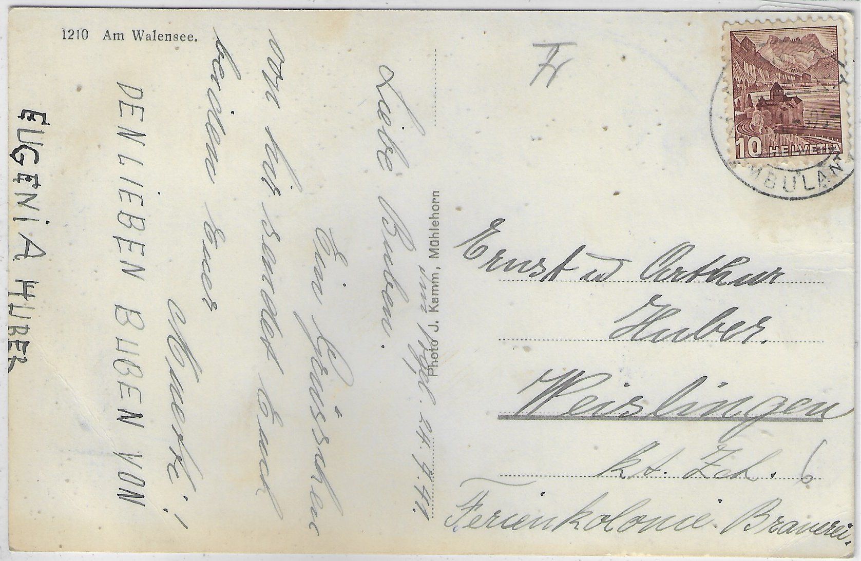 Cartoline postali: Boot am Walensee – Usato da Ettingen venduto da Kartenplanet 1