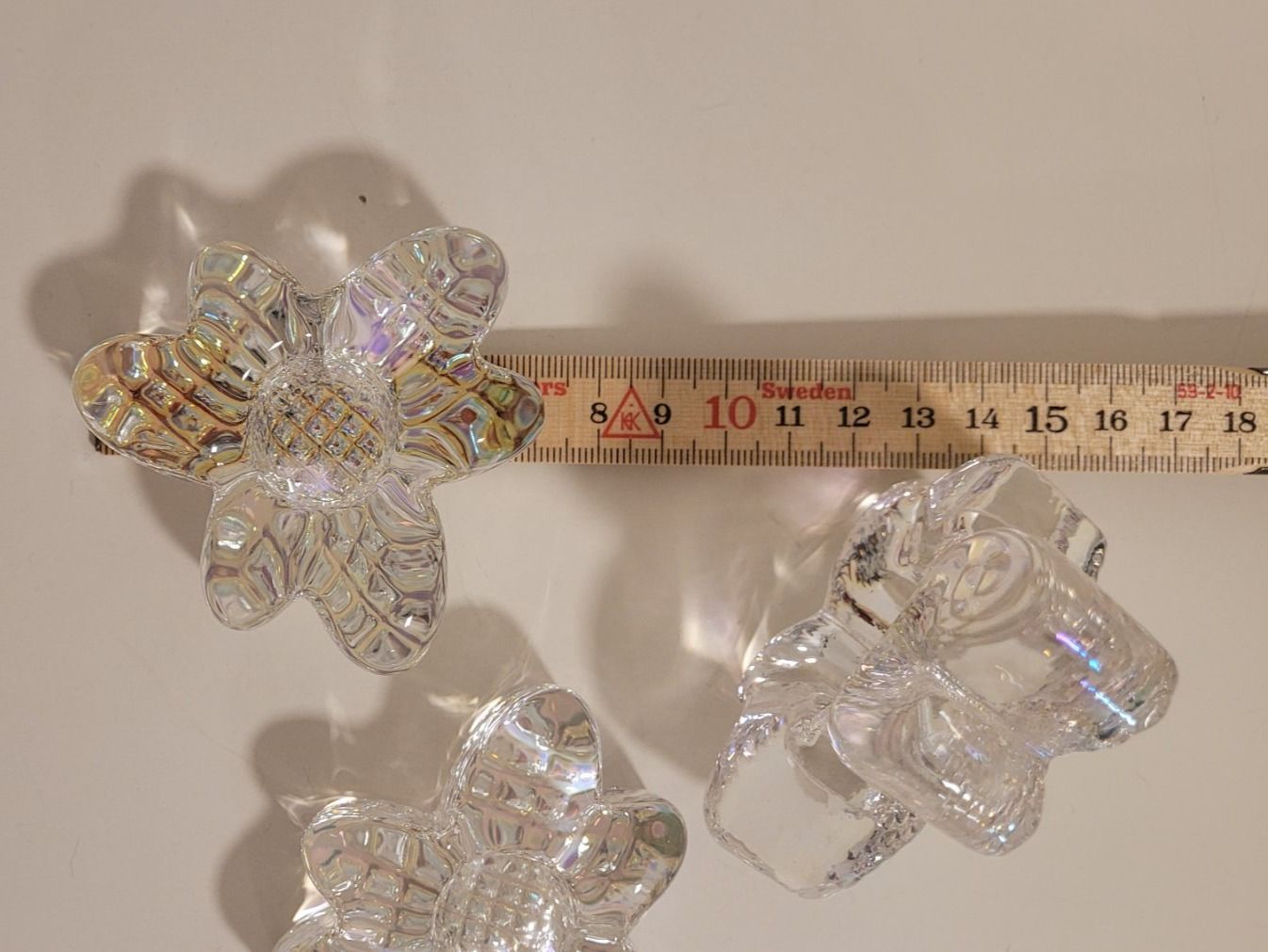 Portacandele: Set Kerzenhalter Glas Aurora Borealis – Usato da Schaan venduto da car_wrv2 4