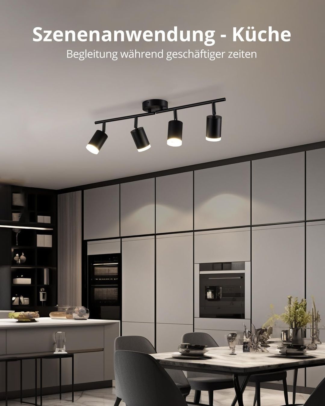 Kronleuchter & Deckenlampen: LED Deckenlampe Deckenleuchte schwenkbar Schwarz Strahler – Neu und originalverpackt aus Wittenbach von VELARO 4