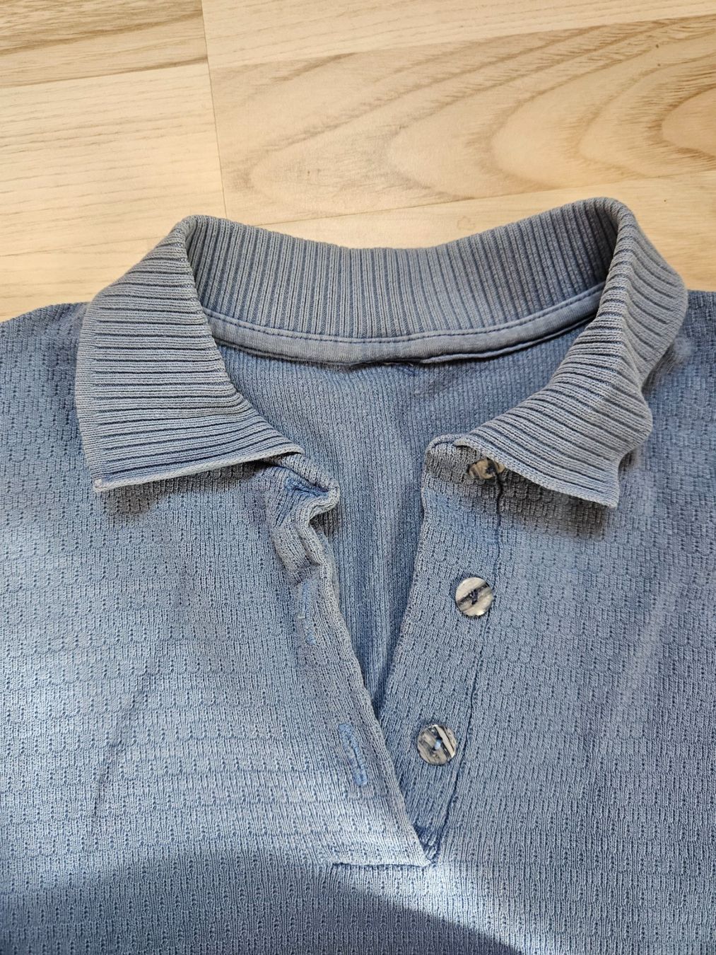 Magliette Polo: Hellblaues Langarm-Poloshirt / Grösse S – Usato da Ettenhausen TG venduto da nwi_72y8 2