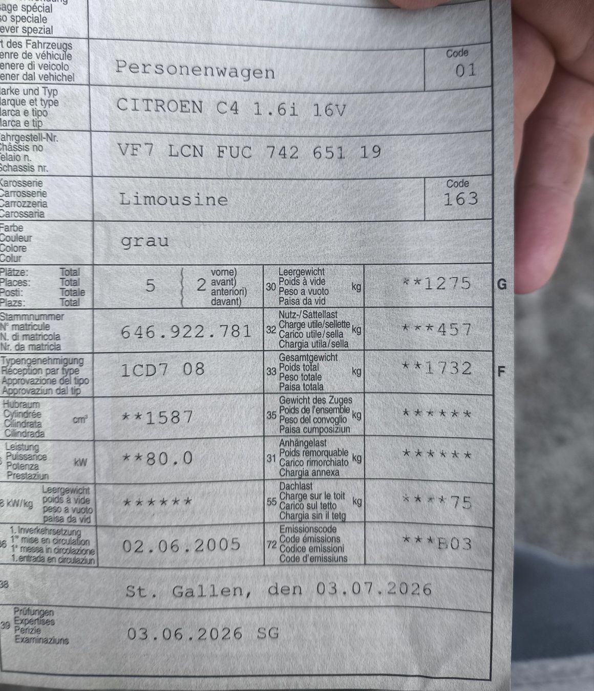 Citroën Autos: Citroen C4 1.6L – Gebraucht aus Balgach von skl_5lyw 6
