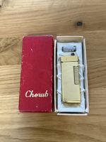 Cherub Feuerzeug Vintage Vergoldet