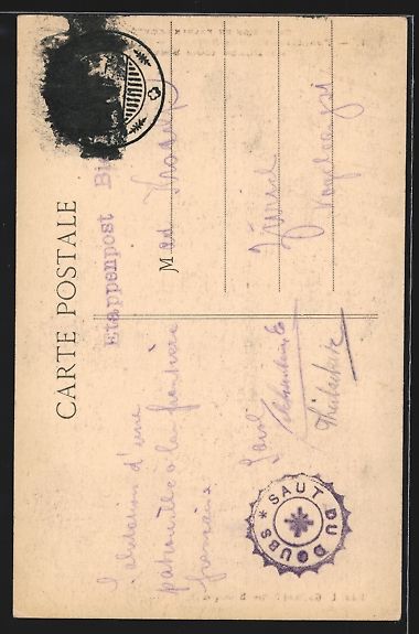 Cartoline postali: Saut du Doubs, Frontiere Franco-Suisse,  – Usato da Berlin venduto da bartko-reher 1
