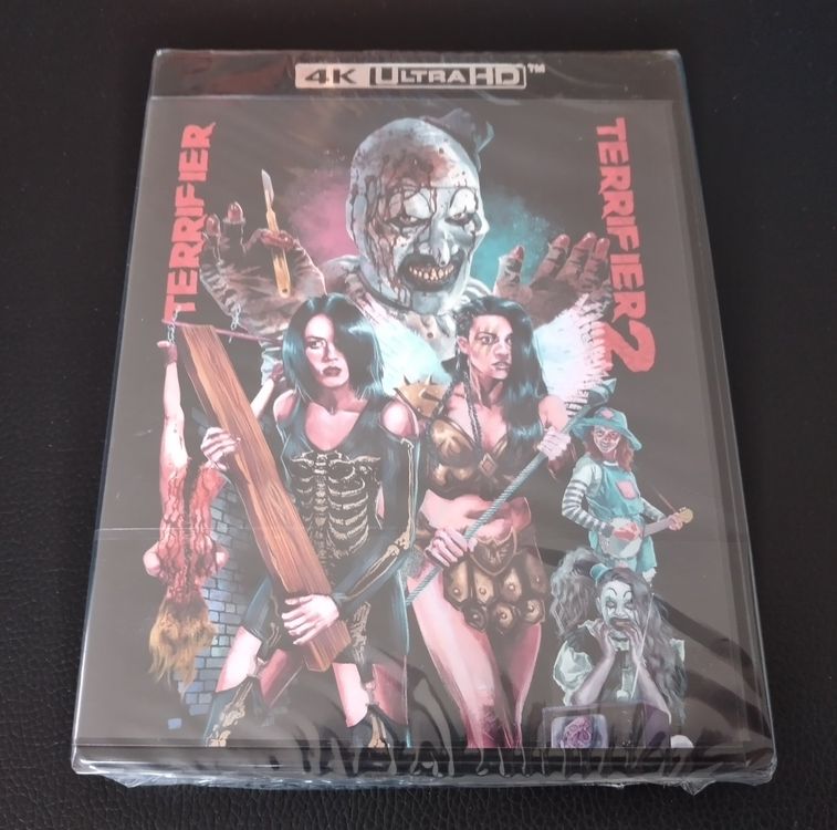 Terrifier 1 & 2 Double Feature uncut OVP 3 Disc Set (Neu und ...