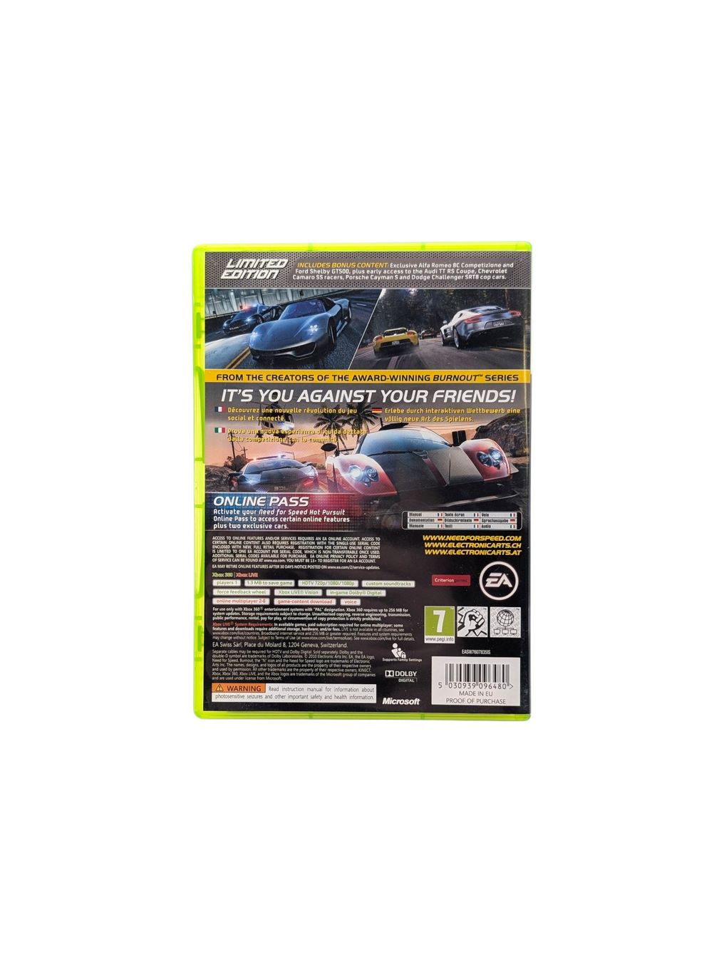 Microsoft Giochi: Need for Speed: Hot Pursuit Xbox 360 – Usato da Domat/Ems venduto da IsseldorsShop 1