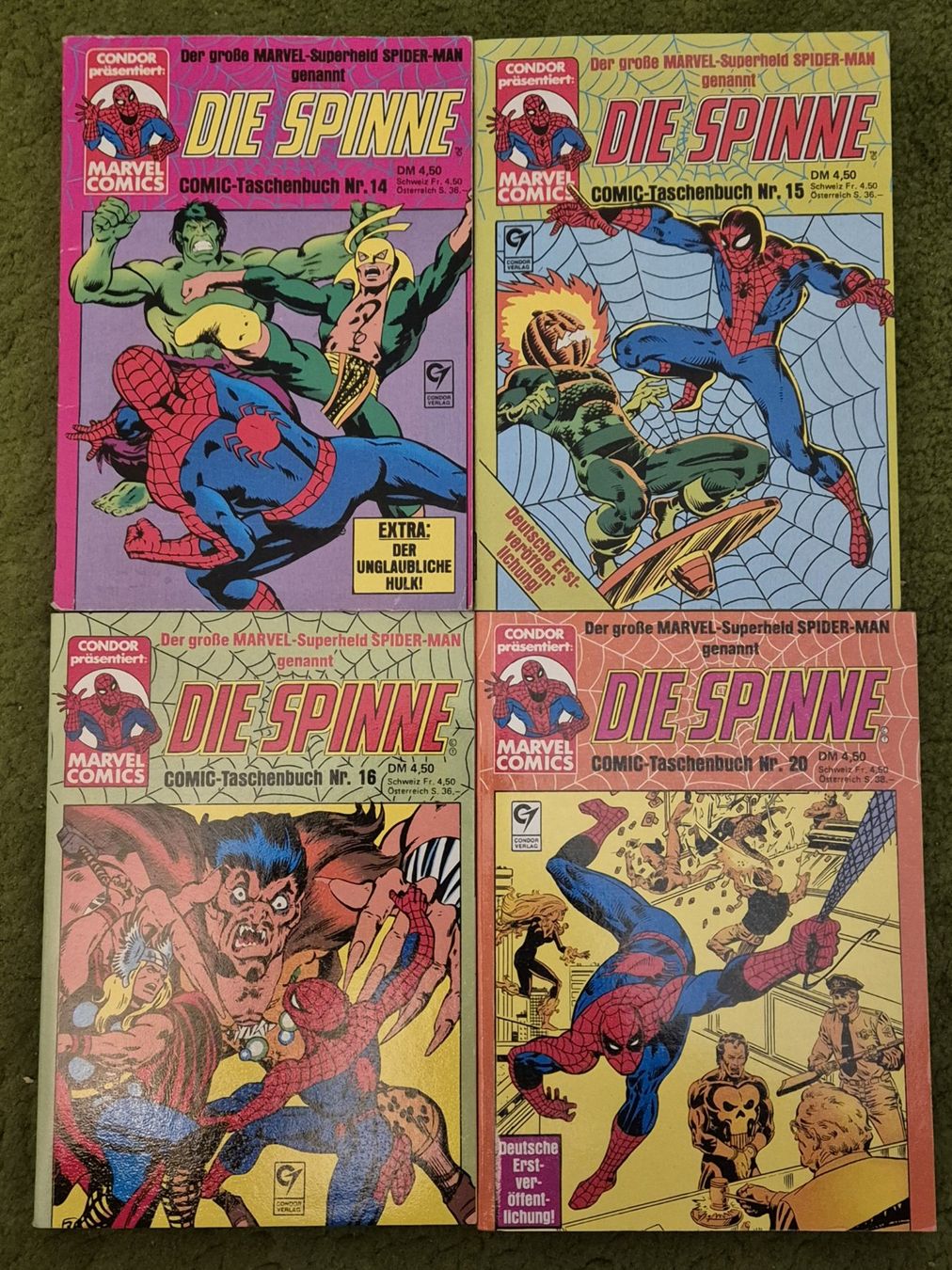 Fumetti: Die Spinne Taschenbuch / Nr. 14 - 16 und 20 – Usato da Chur venduto da big_5zx8