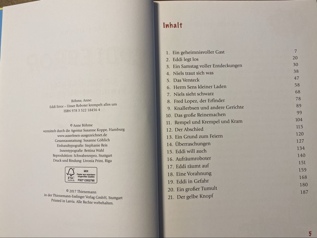 Bücher: Eddi Error Unser Roboter krempelt alles um Kinderbuch – Gebraucht aus Horw von dreamsofacid 2