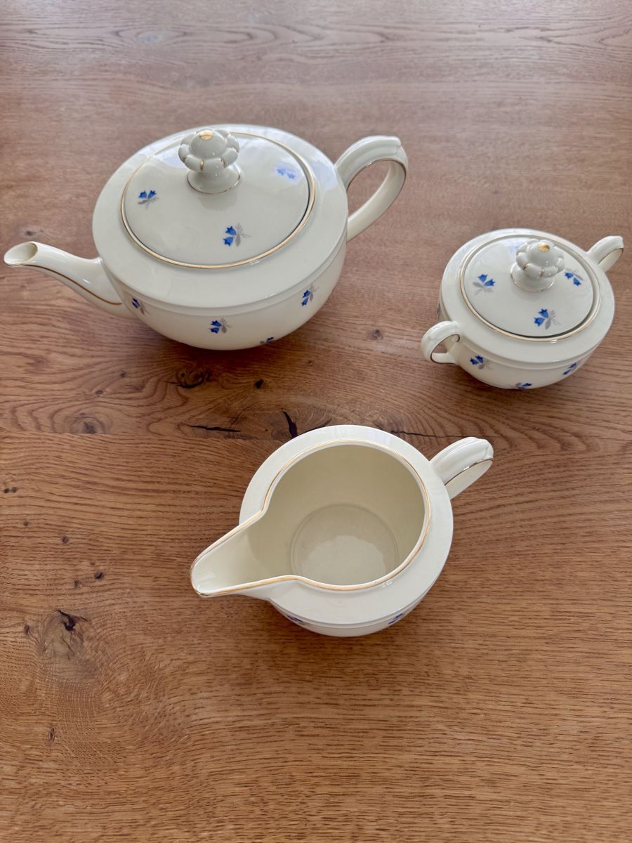 Seltmann Geschirrsets: Seltmann Kaffeeservice 3-teilig Blumenmuster creme – Neu (gemäss Beschreibung) aus Birr von Jesaja26.4 1