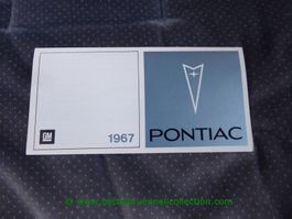 Pontiac Modellprogramm 1967 deutsch/französisch GM-Biel
