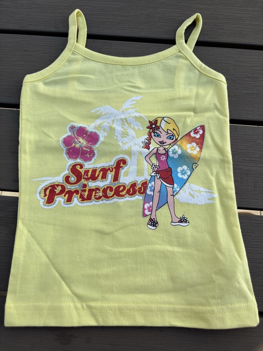 Blusen, T-Shirts & Tops: Träger Tshirt gelb Gr 98 – Neu (gemäss Beschreibung) aus Kesswil von Branca-01