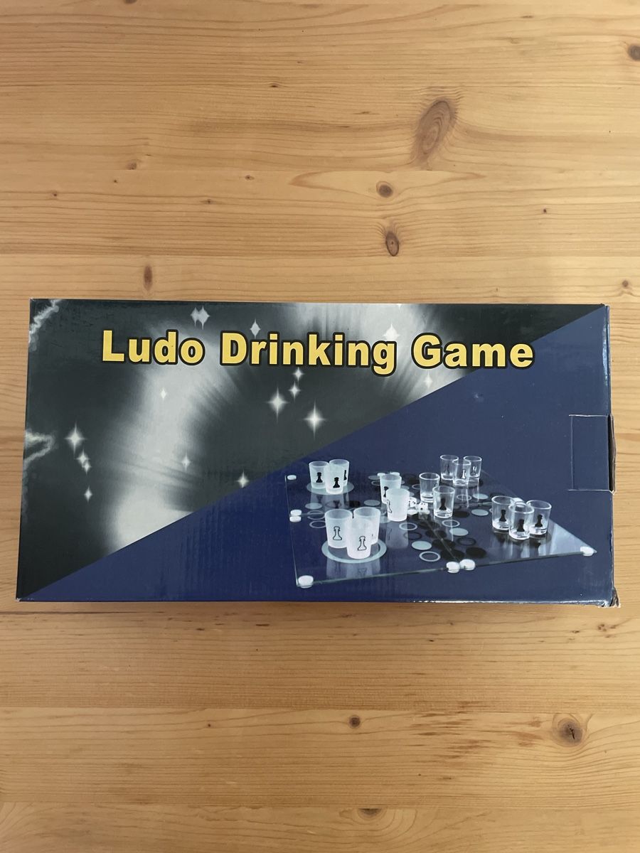 Giochi: Ludo Trinkspiel neuwertig mit Gläsern – Nuovo e nell'imballaggio originale da Spreitenbach venduto da Gloxinia
