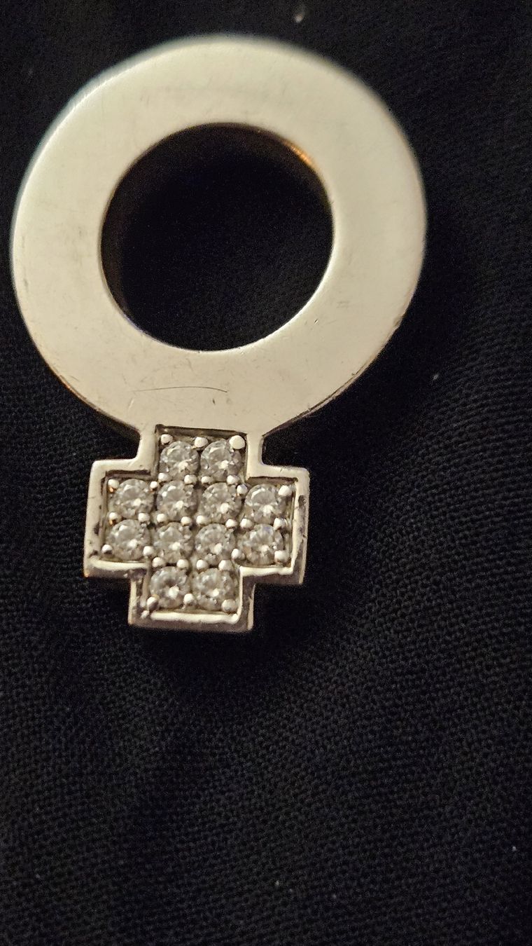 Ciondoli: beau pendentif argent et zircon – Usato da Lausanne venduto da Angelite