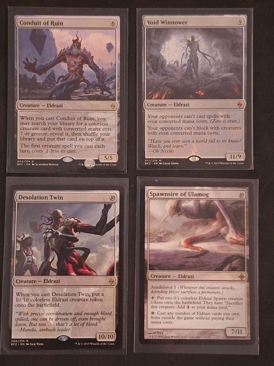 Magic The Gathering Sammelbilder & Trading cards: Pack Eldrazi : Desolation - Conduit - Spawnsire - Void 🇬🇧 – Gebraucht aus Biel/Bienne von Amusy_TCG