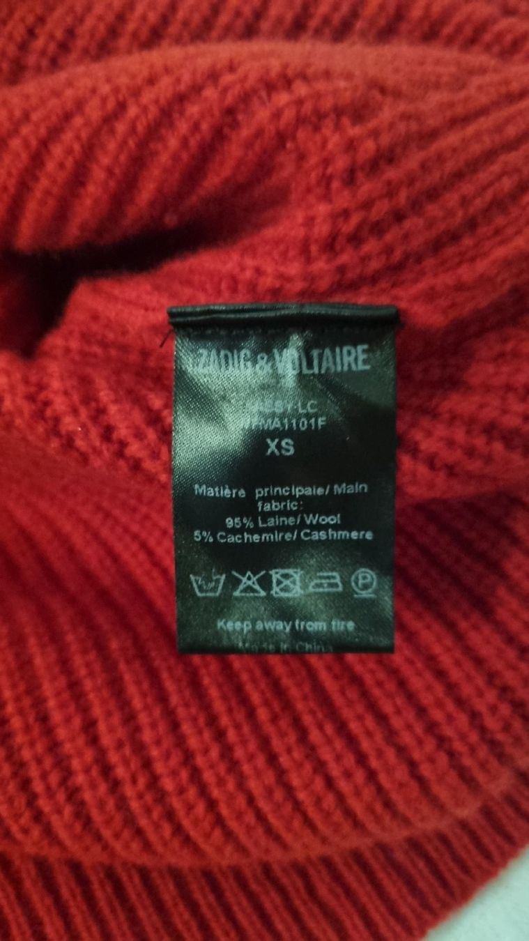 Maglioni & Felpe: Genialer roter Pullover von "Zadig & Voltare" Gr. S – Usato da Schneisingen venduto da backstore24 8