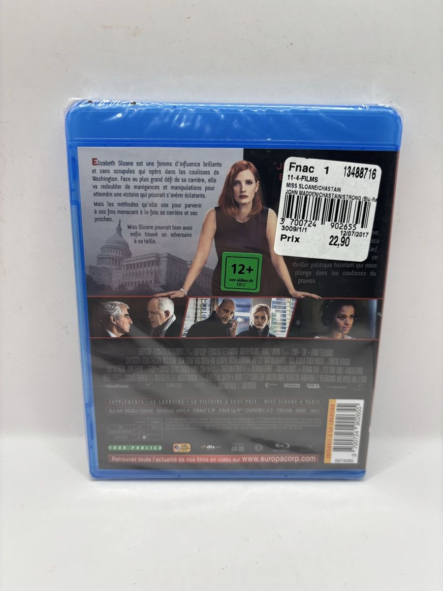 Alle DVDs: Blu-ray Miss Sloane - Neuf sous blister – Neu und originalverpackt aus Genève von sho_67qj 1