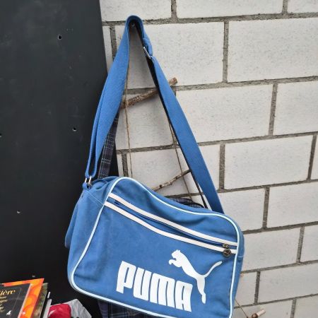Pumatasche blau 70er