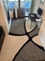 XXL High-Pile Living Room Carpet - White/Grey/Black(240x350)