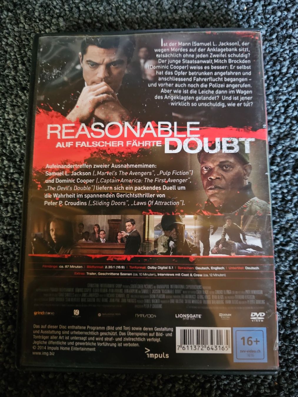 Tous les DVDs: REASONABLE DOUBT(13985) – D'occasion à Ruswil par jan_bxl5 1