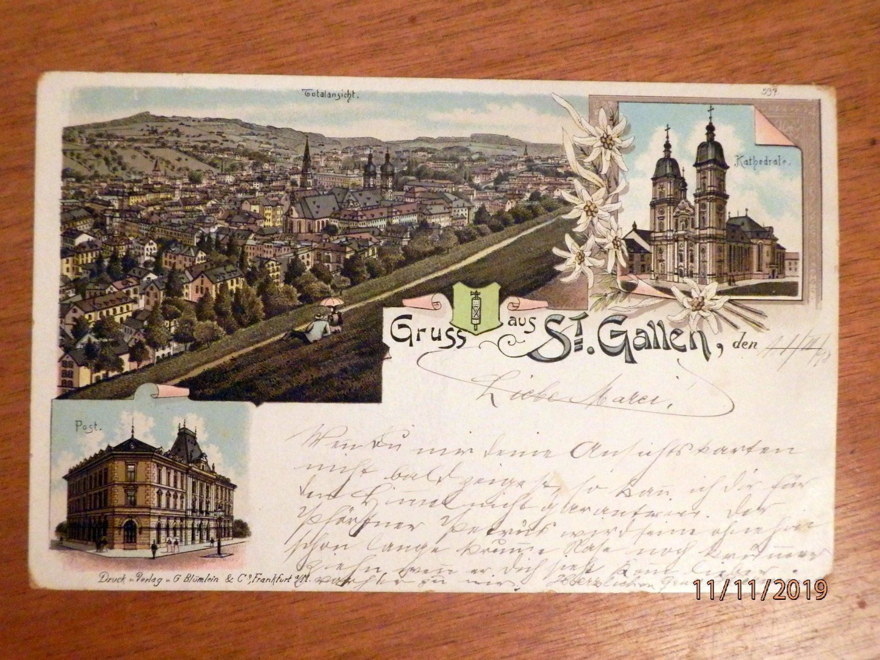 Cartes postales: AK, Gruss aus St.Gallen – D'occasion à Ueberstorf par dinbau 6