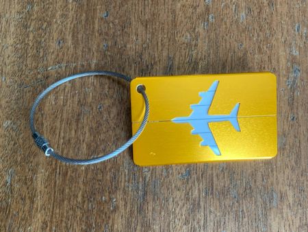Kofferanhänger mit Flugzeugmuster Neu