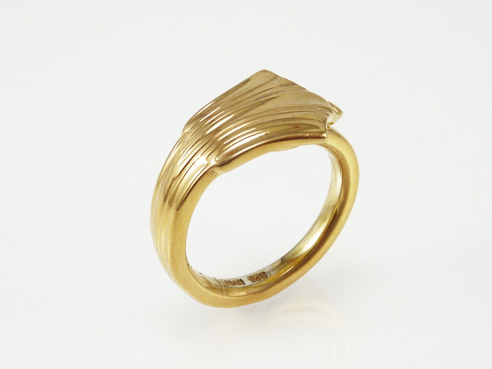 Ringe: Silberring vergoldet im Art déco Stil – Neu und originalverpackt aus Meilen von Byrd-bijoux