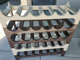 Weinregal Flaschenregal Flaschen Farbe Braun/Beige 5 x 6