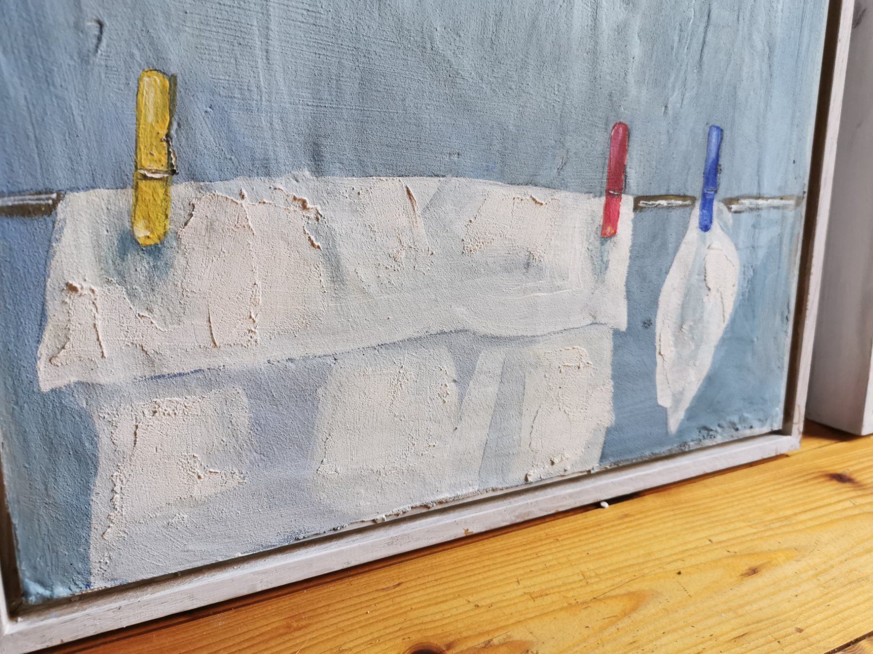 Dipinti: Bildserie 3 Bilder Mischtechnik auf Holz – Usato da Berneck venduto da nerina49 3