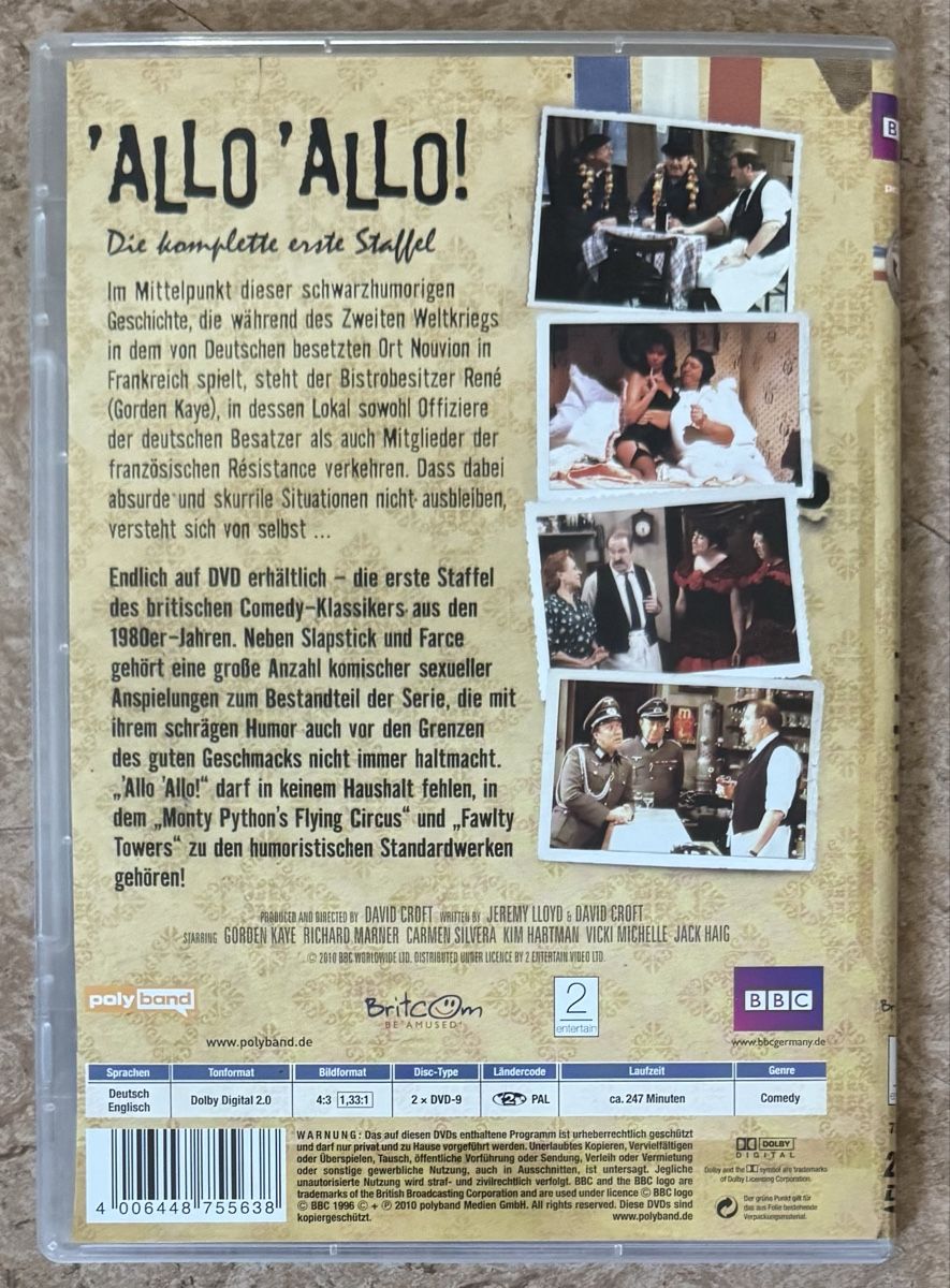 Tutti i DVDs: ALLO ALLO – Nuovo (secondo la descrizione) da Dietikon venduto da AndreaSch01 1