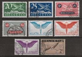 1933-37 : Flugpost Serie Nr. F4z - F13z : KP 550.--