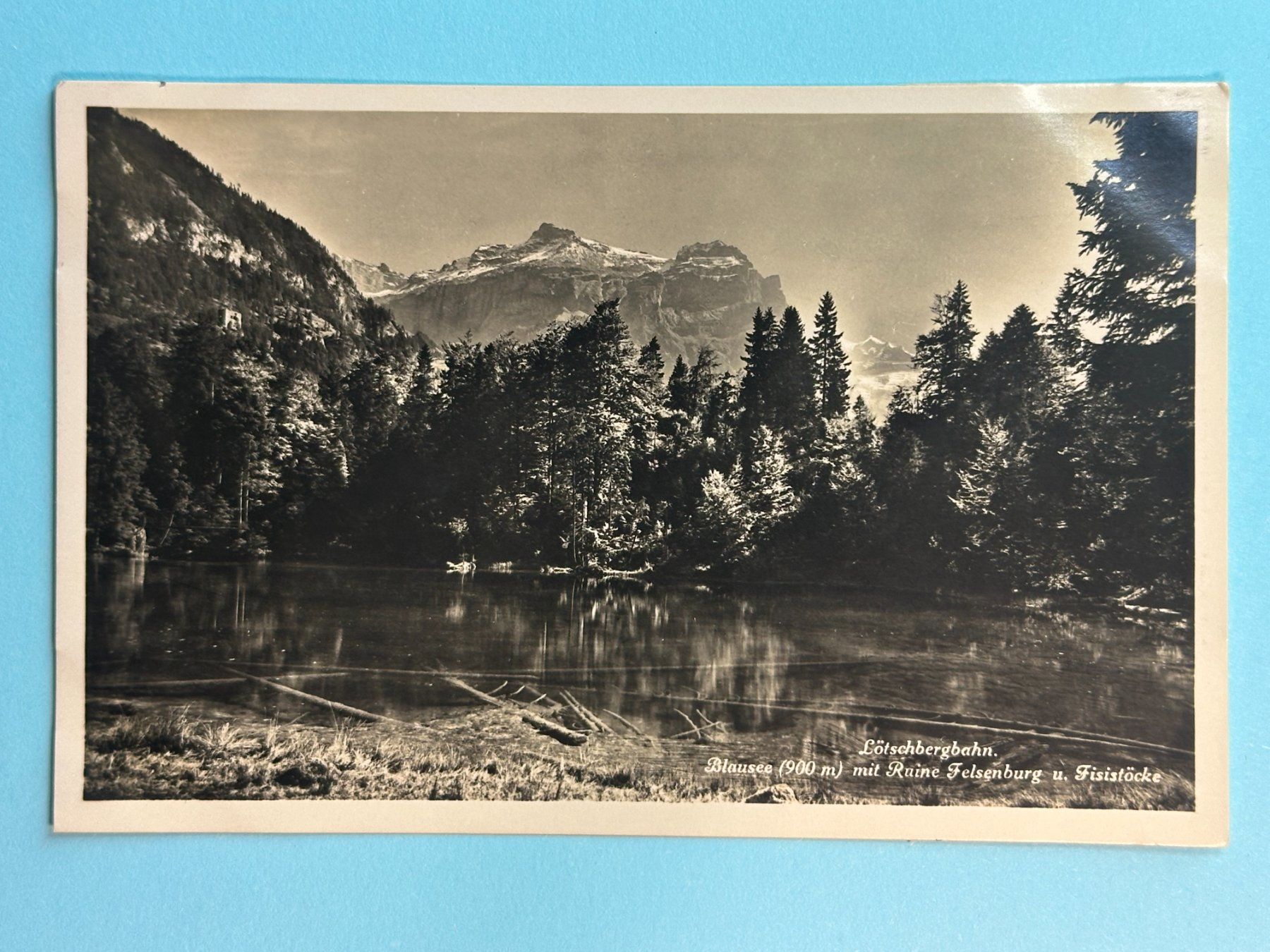 Cartes postales: Lötschberg-Bahn - Blausee – D'occasion à Steg VS par danwer74