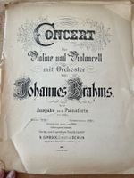 geigen Cello Konzert Brahms mit klavierauszug, Antik