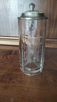 Klassischer Feldschlösschen Bierkrug (0,4L) mit Zinndeckel