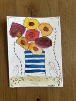 Karte Blumenvase