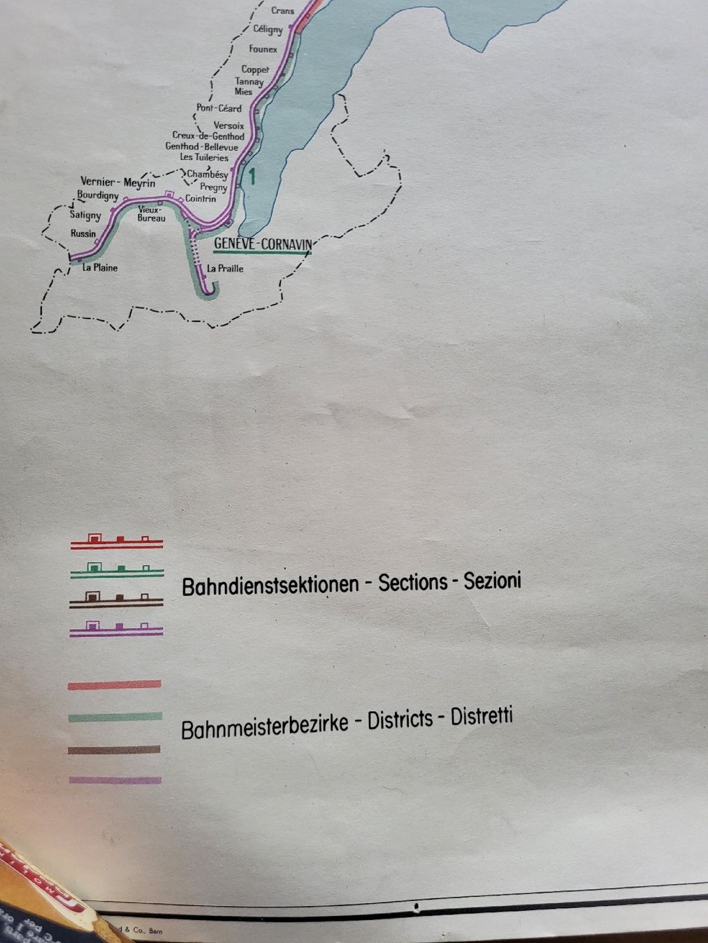 Cartes géographiques & atlas: SBB CFF FFS Übersichtskarte Schweizer Bahnstrecken der SBB – D'occasion à Cagiallo par giulioci89 2