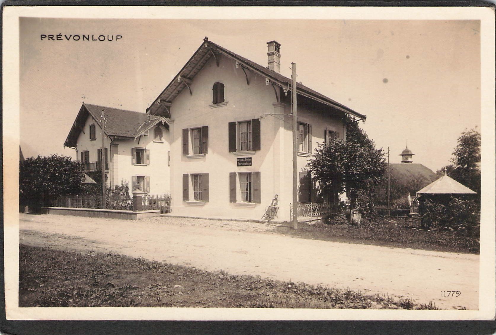 Cartoline postali: #Prévonloup VD , Post - Depot , gel. Feldpost – Usato da Reichenburg venduto da Pipo-67