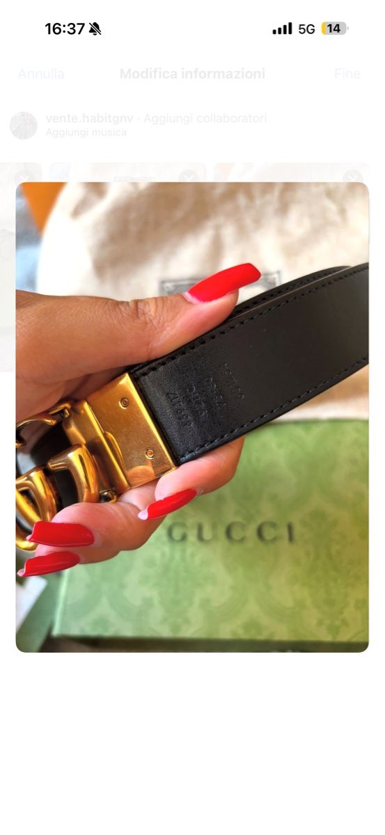 Gucci Cinture: Ceinture GUCCI MARMONT – Nuovo (secondo la descrizione) da Genève venduto da ben_6kyz 3