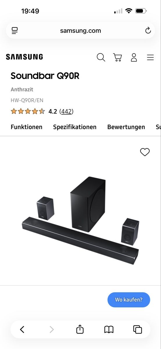 Samsung Haut-parleurs: Samsung Soundbar Q90R – D'occasion à Diepoldsau par fashionandmore 1
