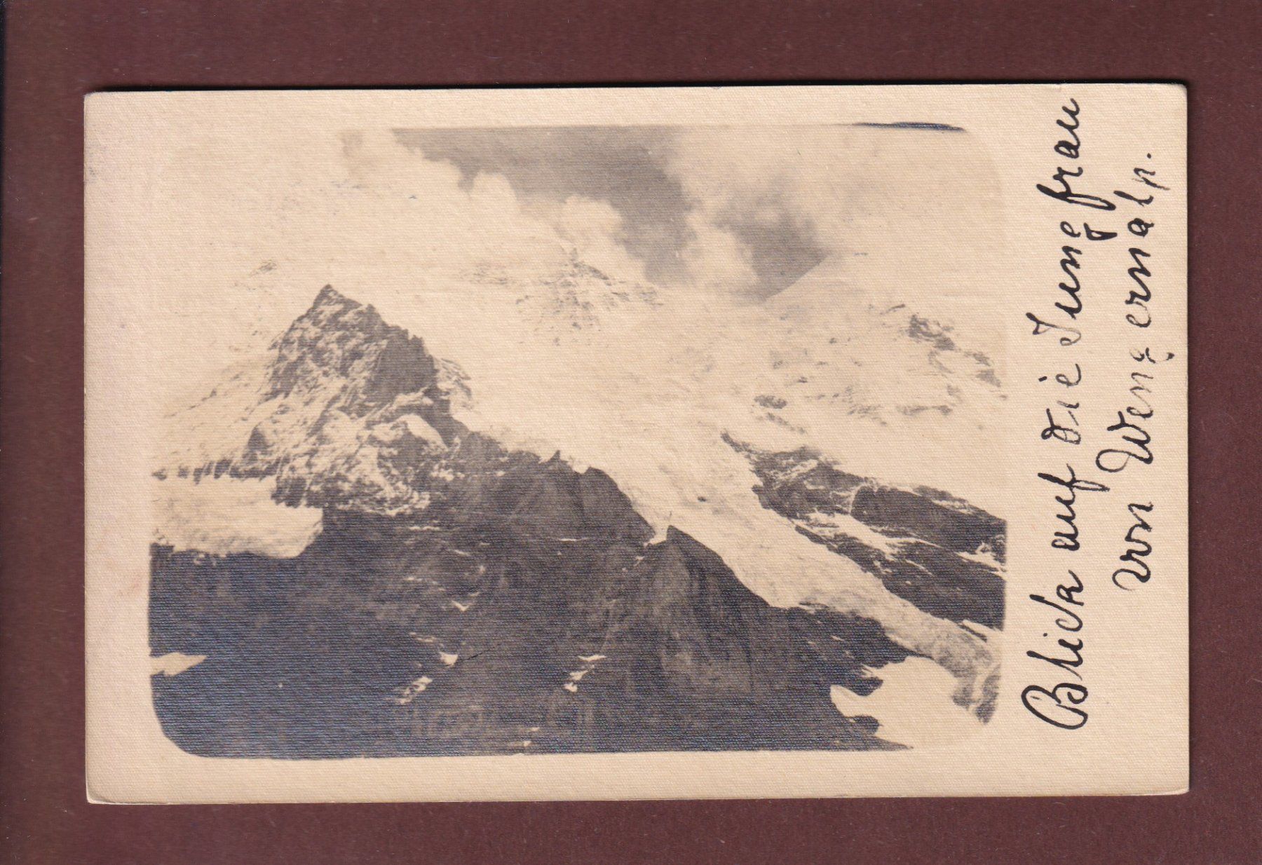 Ansichtskarten: JUNGFRAU vom Wengernalp - 1909 – Gebraucht aus Pully von nicecards-shop